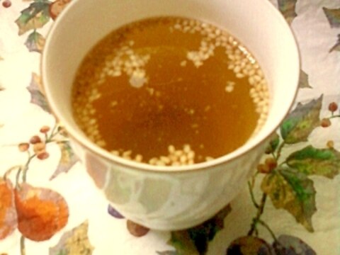 甘さと美容に❤蜂蜜コラーゲンとごま入り緑茶♪